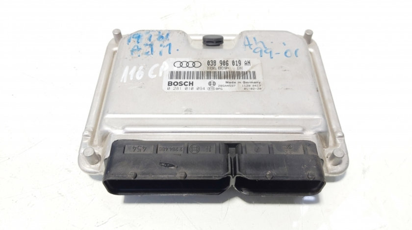 Calculator motor ECU, cod 038906019AN, Audi A4 Avant (8D5, B5) 1.9 TDI, AJM (id:644921)