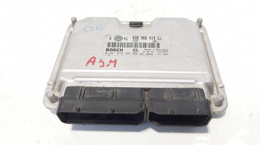 Calculator motor ECU, cod 038906019CJ, 0281010302, Vw Golf 4 Variant (1J5) 1.9 TDI, AJM (id:644971)