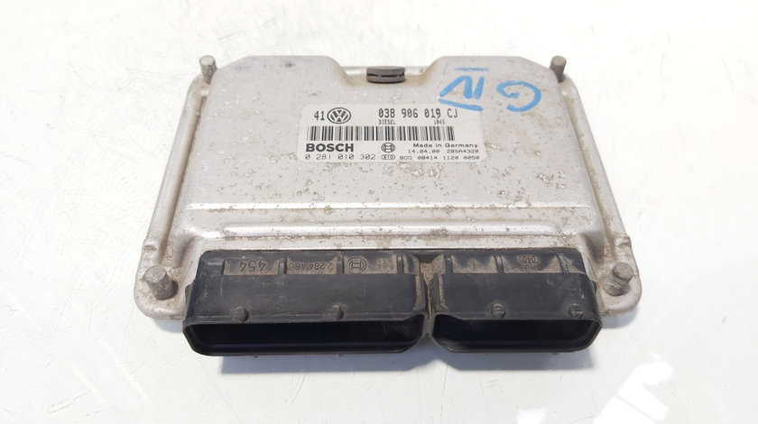 Calculator motor Ecu, cod 038906019CJ, 0281010302, VW Golf 4 Variant (1J5), 1.9 TDI, AJM (id:644972)