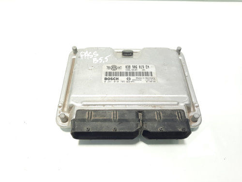 Calculator motor ECU, cod 038906019EN, 0281010705, Audi A4 (8E2, B6) 1.9 TDI, AVF (idi:576615)