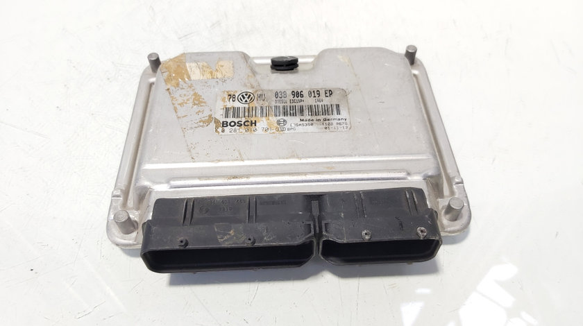 Calculator motor Ecu, cod 038906019EP, 0281010701, VW Passat Variant (3B6), 1.9 TDI, AVF (id:644945)