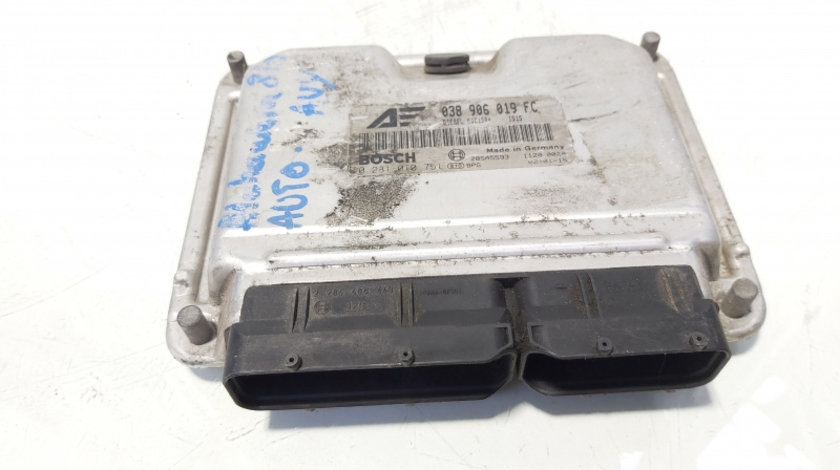 Calculator motor ECU, cod 038906019FC, 0281010751, Vw Sharan (7M8, 7M9, 7M6), 1.9 TDI, AUY (id:644909)