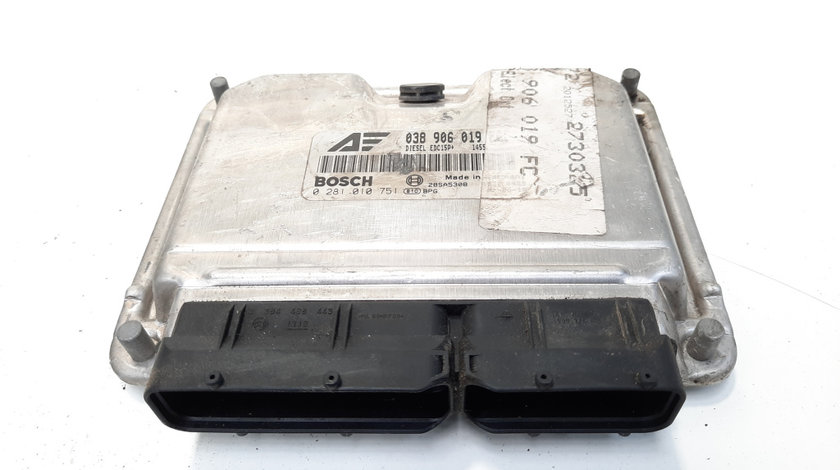 Calculator motor ECU, cod 038906019FC, 0281010751, VW Golf 4 Variant (1J5), 1.9 TDI, AUY (idi:549686)