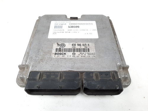 Calculator motor ECU, cod 038906019H, 0281001910, VW Golf 4 Variant (1J5), 1.9 TDI, AJM (idi:538599)