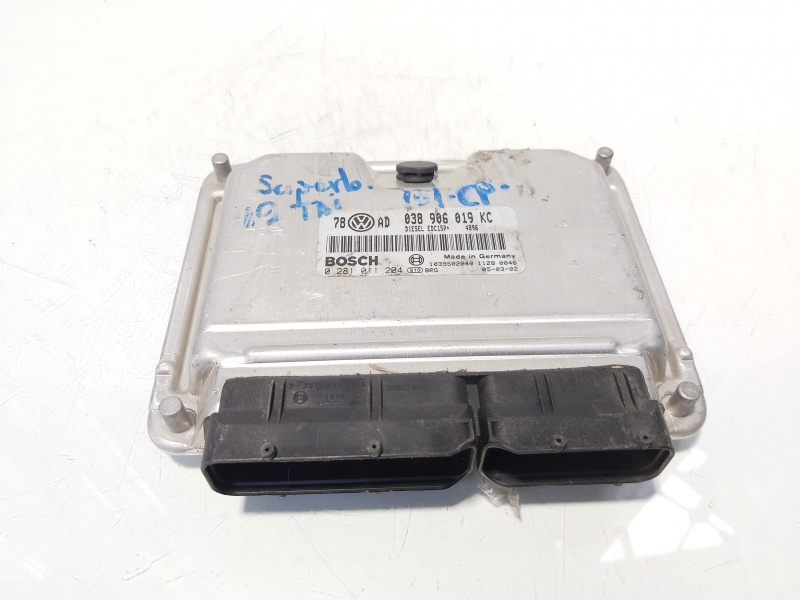Calculator motor ECU, cod 038906019KC, 0281011204, Vw Passat Variant (3B6) 1.9 TDI, AVB (id:644951)
