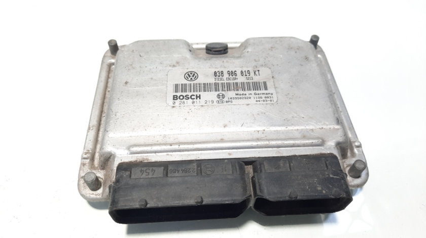 Calculator motor ECU, cod 038906019KT, 0281011219, Skoda Fabia 1 (6Y2), 1.9 TDI, ATD (idi:576645)