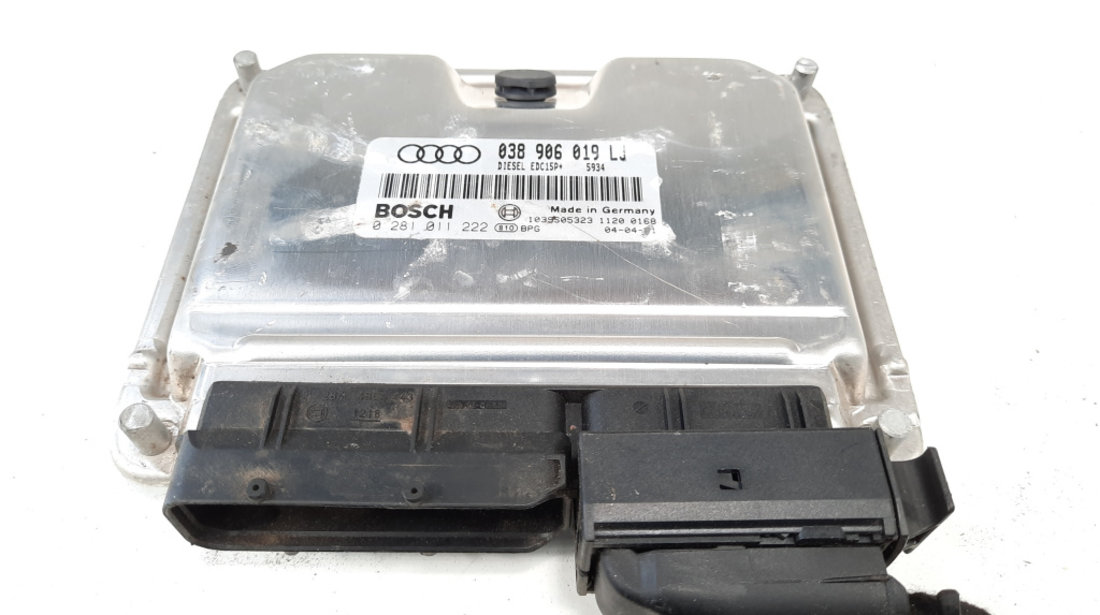 Calculator motor ECU, cod 038906019LJ, 0281011222, Audi A6 (4B2, C5) 1.9 TDI, AVF (idi:539465)