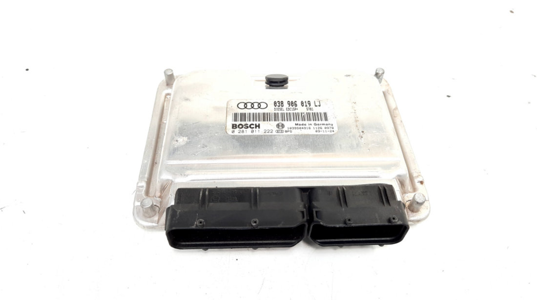 Calculator motor ECU, cod 038906019LJ, 0281011222, Audi A6 (4B2, C5), 1.9 TDi, AVF (idi:538825)