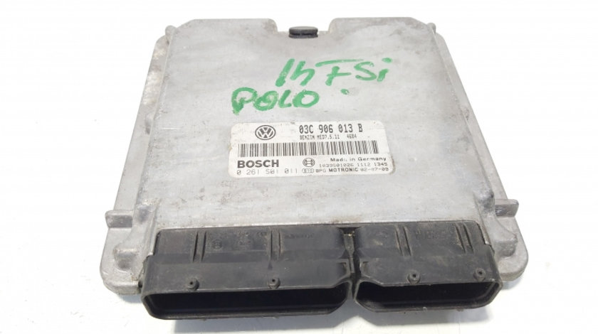 Calculator motor ECU, cod 03C906013B, 0261S01011, Vw Polo (9N) 1.4 FSI, AXU (id:644987)