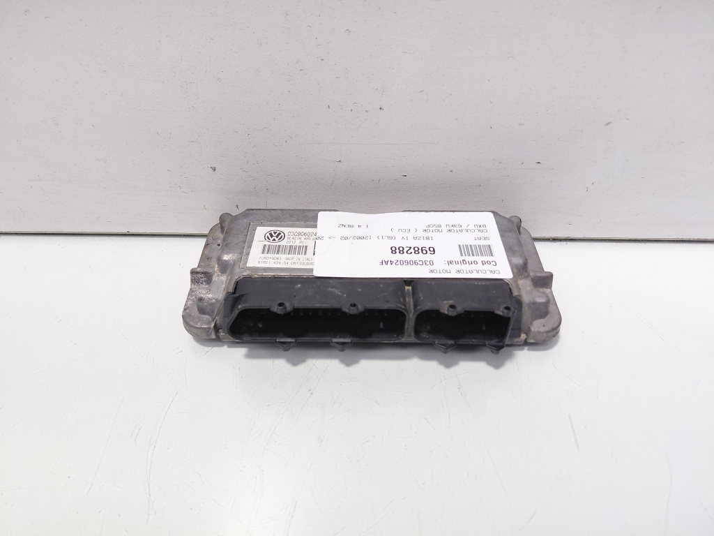 Calculator motor ECU, cod 03C906024AF, Seat Ibiza 4 (6L1), 1.4 benz, BXW (id:698288)