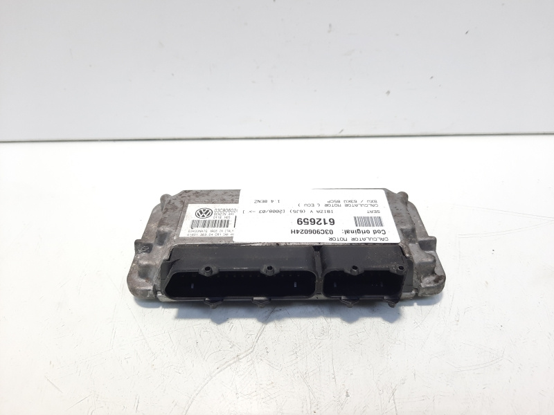 Calculator motor ECU, cod 03C906024H, Skoda Roomster (5J), 1.4 benz, BXW (idi:612659)
