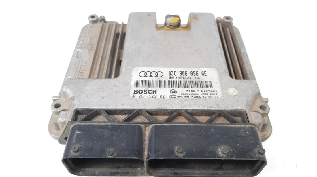 Calculator motor ECU, cod 03C906056AE, 0261S02021, Audi A3 (8P1) 1,6 benz, BGU (id:538601)