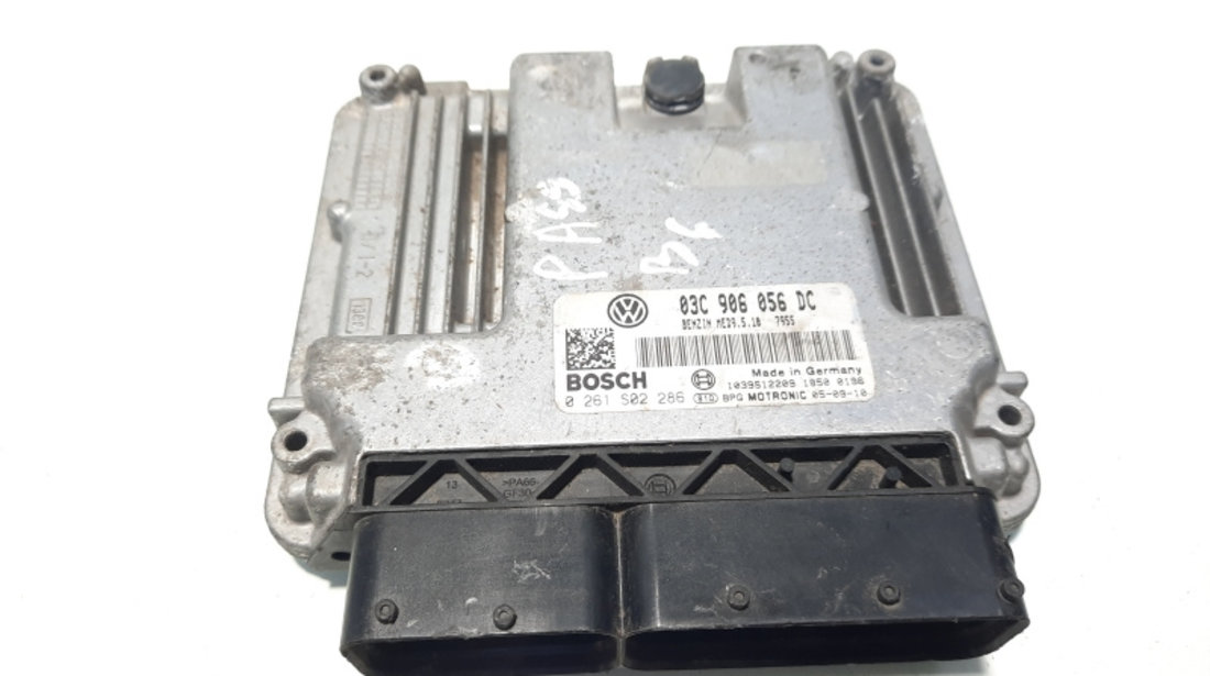 Calculator motor ECU, cod 03C906056DC, 0261S02286, VW Passat Variant (3C5), 1.6 FSI, BLF (id:576631)