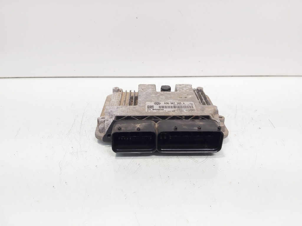 Calculator motor ECU, cod 03C907309A, 0261S05728, Vw Jetta 3 (1K2) 1.4 TSI, CAX (idi:691907)