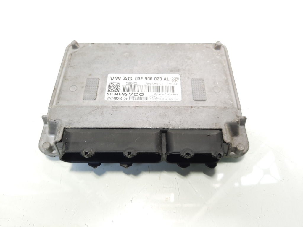Calculator motor ECU, cod 03E906023AL, Skoda Fabia 2 Combi (5J, 545), 1.2 benz, CGP (idi:597149)