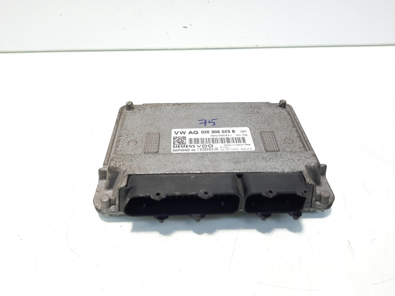 Calculator motor ECU, cod 03E906023B, Seat Ibiza 5 (6J5), 1.2 benz, BZG (idi:560458)