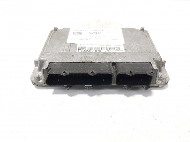 Calculator motor ECU, cod 03E906023B, Skoda Roomster (5J) 1.2 benz, BZG (idi:647970)
