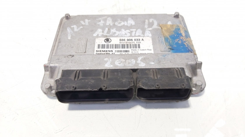 Calculator motor ECU, cod 03E906033A, Skoda Fabia 1 Praktik, 1.2 benz, AZQ (idi:644991)