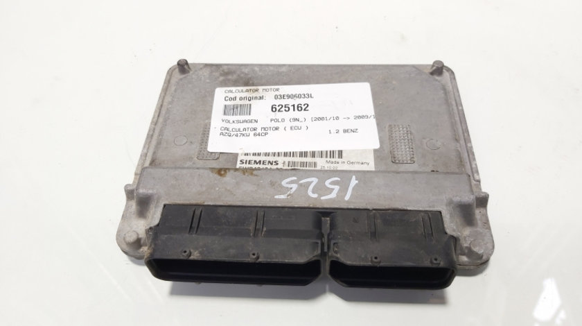 Calculator motor (ECU) cod 03E906033L, Seat Cordoba (6L2) 1.2 benz, AZQ (idi:625162)