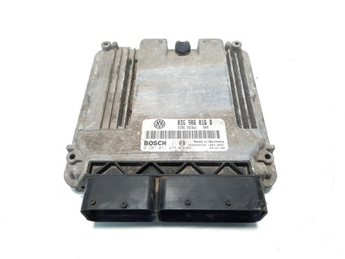 Calculator motor ECU, cod 03G906016B, 0281011478, Vw Golf 5 (1K1) 1.9 TDI, BKC (id:554916)