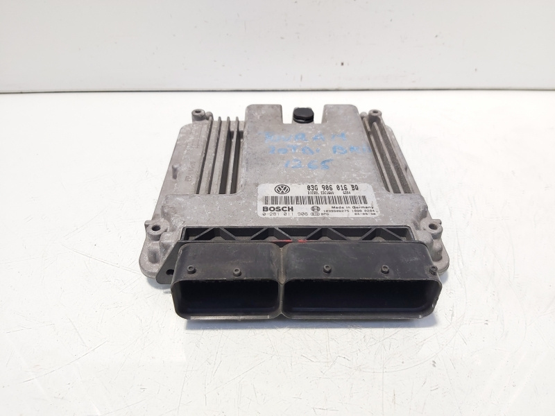 Calculator motor ECU, cod 03G906016BQ, 0281011906, Vw Touran (1T1, 1T2) 2.0 TDI, BKD (id:644727)