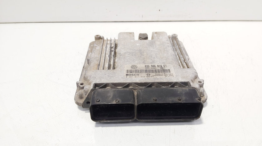 Calculator motor ECU, cod 03G906016ET, 0281011843, Skoda Octavia 2 (1Z3) 2.0 TDI, BKD (idi:647813)