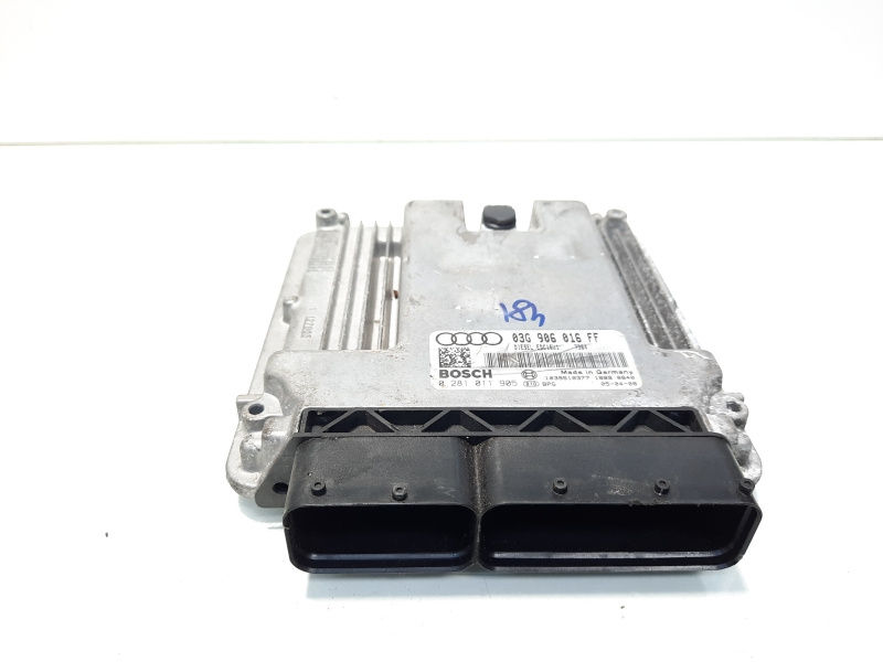 Calculator motor ECU, cod 03G906016FF, 0281011905, Audi A3 (8P1), 2.0 TDI, BKD (id:560501)