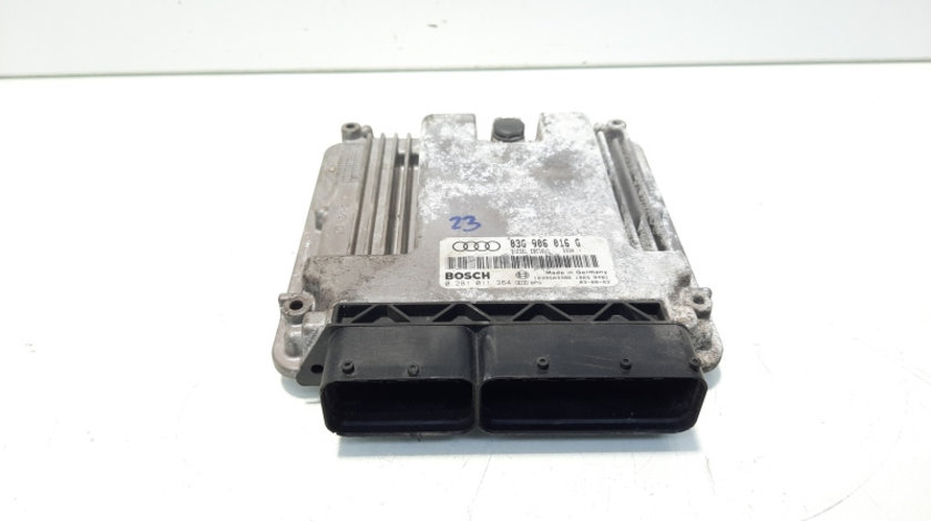 Calculator motor ECU, cod 03G906016G, 0281011364, Vw Golf 5 (1K1), 2.0 TDI, BKD (idi:560569)