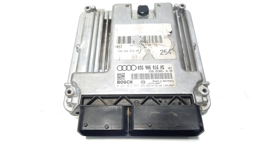 Calculator motor ECU, cod 03G906016HS, 0281012557, Audi A4 (8EC, B7), 2.0 TDI, BLB (idi:552546)