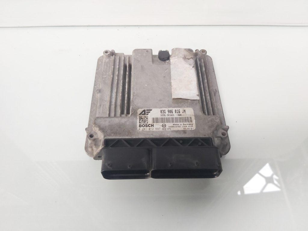 Calculator motor ECU, cod 03G906016JN, 0281012697, Seat Alhambra (7V8, 7V9) 2.0 TDI, BRT (id:694258)