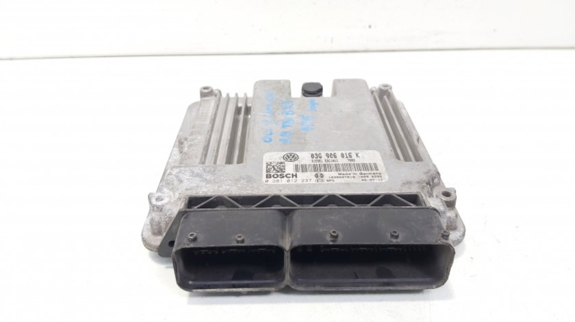 Calculator motor ECU, cod 03G906016K, 0281012237, Skoda Superb II Combi (3T5), 1.9 TDI, BXE (idi:644519)