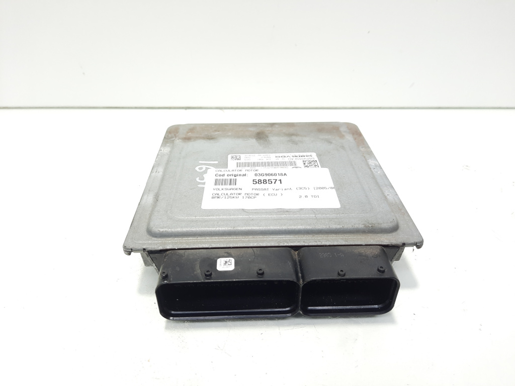 Calculator motor ECU cod 03G906018A, VW Passat Variant (3C5), 2.0 TDI, BMR (id:588571)