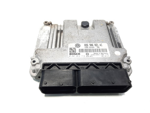 Calculator motor ECU, cod 03G906021AC, 0281012719, Vw Passat Variant (3C5) 2.0 TDI, BMP (id:580834)