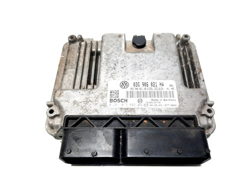 Calculator motor ECU, cod 03G906021HA, 02810136782, Audi A3 Cabriolet (8P7), 1.9 TDI, BLS (idi:51064...