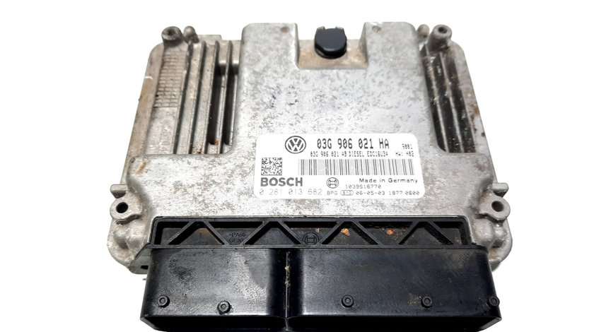 Calculator motor ECU, cod 03G906021HA, 02810136782, VW Golf 5 Plus (5M1), 1.9 TDI, BLS (idi:510640)