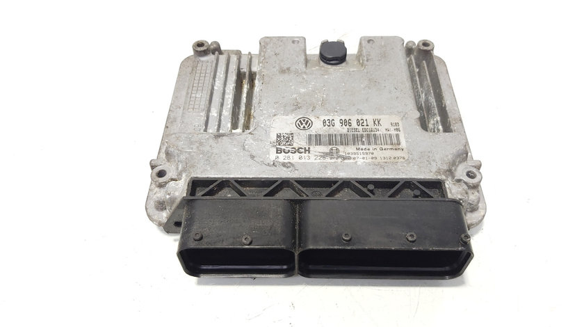 Calculator motor ECU, cod 03G906021KK, 0281013228, Vw Touran (1T1, 1T2) 2.0 TDI, BKD (idi:647718)