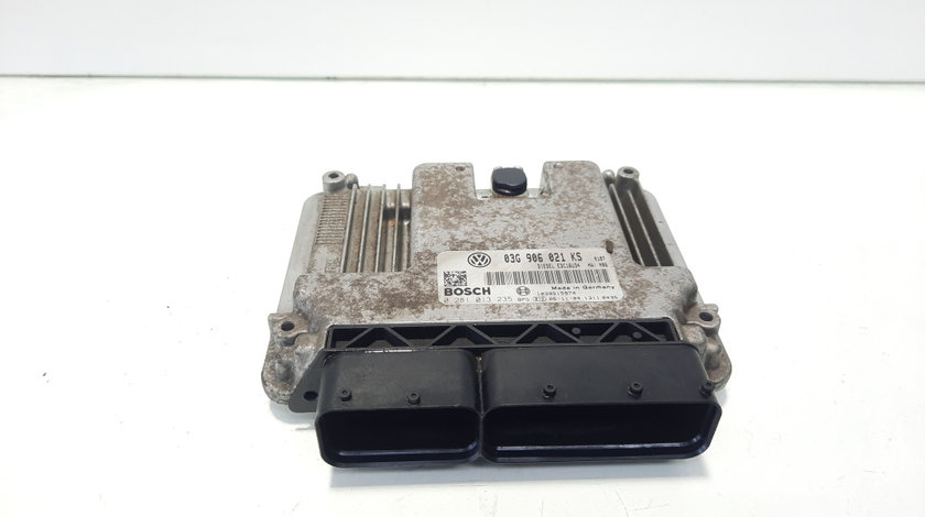 Calculator motor ECU, cod 03G906021KS, 0281013235, VW Touran (1T1, 1T2), 2.0 TDI, BKD (idi:585209)