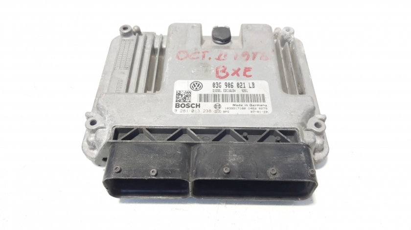 Calculator motor ECU, cod 03G906021LB, 0281013238, Skoda Octavia 2 Combi (1Z5) 1.9 TDI, BXE (id:644784)