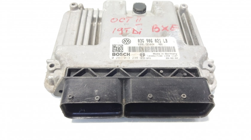 Calculator motor ECU, cod 03G906021LB, 0281013238, Skoda Octavia 2 (1Z3) 1.9 TDI, BXE (id:644765)