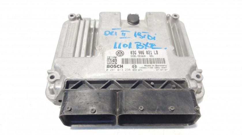 Calculator motor ECU, cod 03G906021LB, 0281013238, Skoda Octavia 2 (1Z3) 1.9 TDI, BXE (id:644767)