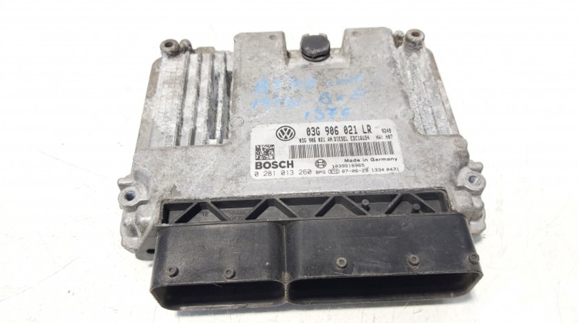 Calculator motor ECU, cod 03G906021LR, 0281013260, VW Passat (3C2), 2.0 TDI, BKP (id:644780)