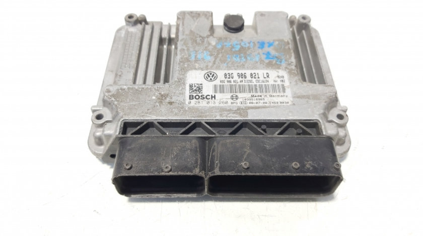 Calculator motor ECU, cod 03G906021LR, 0281013260, Vw Passat (3C2) 2.0 TDI, BKP (id:644778)