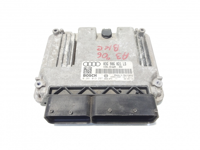 Calculator motor ECU, cod 03G906021LS, 0281013297, Audi A3 Sportback (8PA) 1.9 TDI, BXE (id:644771)