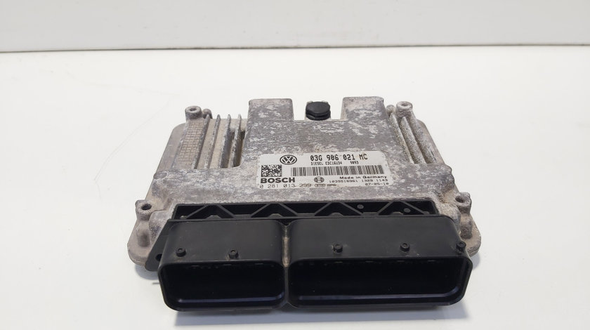 Calculator motor ECU, cod 03G906021MC, 0281013299, Vw Golf 5 Variant (1K5) 2.0 TDI, BMM, 4x4 (idi:622334)