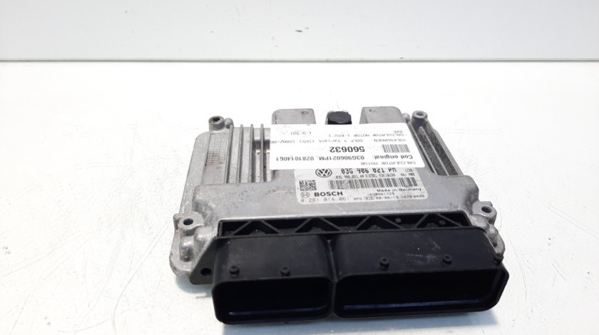 Calculator motor ECU, cod 03G906021PM, 0281014061, VW Golf 5 Plus (5M1), 1.9 TDI, BXE (idi:560632)