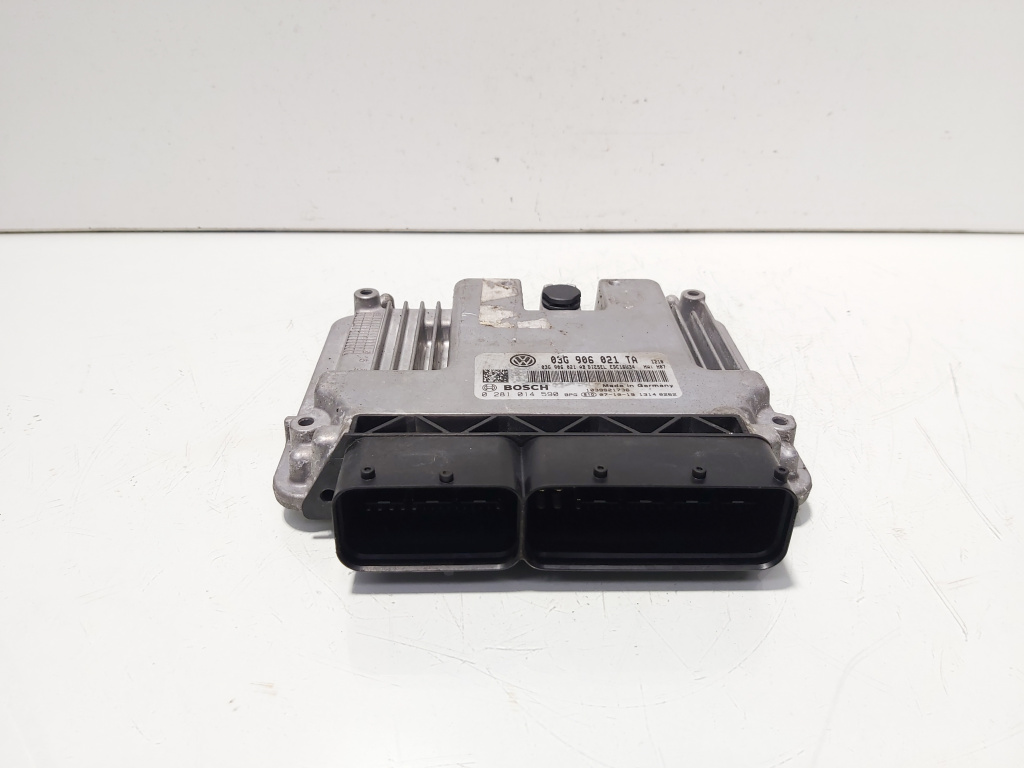 Calculator motor ECU, cod 03G906021TA, 0281014590, Vw Eos (1F7, 1F8) 2.0 TDI, BMM (id:705320)