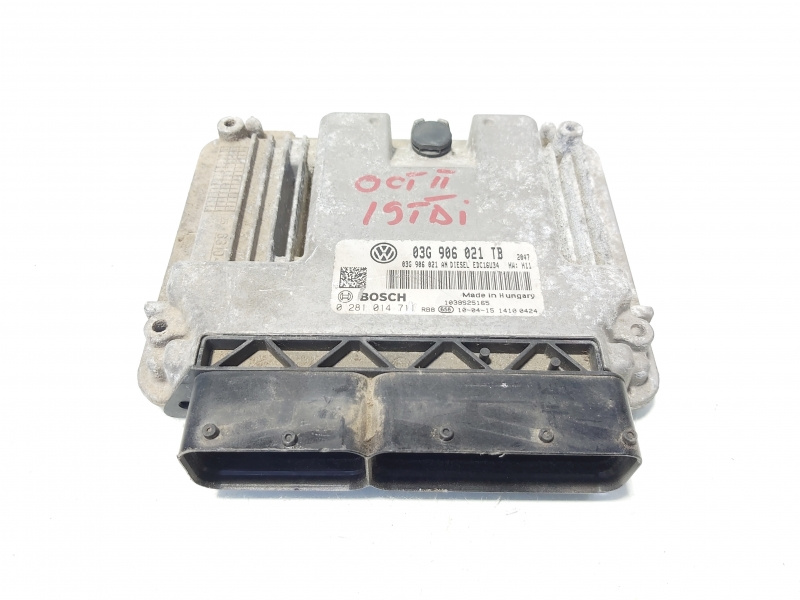 Calculator motor ECU, cod 03G906021TB, 0281014711, Skoda Octavia 2 (1Z3) 1.9 TDI, BXE (id:644769)