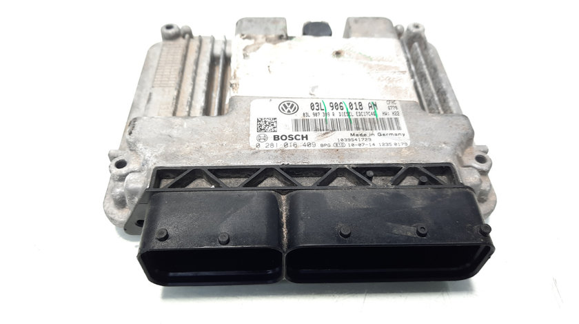 Calculator motor ECU, cod 03L906018AN, 0281016409, Vw Golf 6 Plus, 2.0 TDI, CFH (idi:560062)