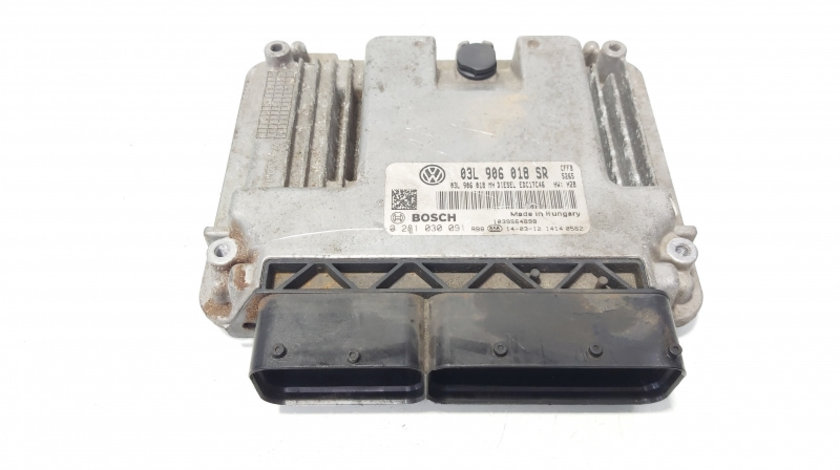 Calculator motor ECU, cod 03L906018SR, 0281030091, Skoda Superb II (3T4) 2.0 TDI, CFF (id:647011)