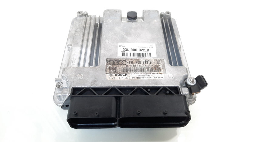 Calculator motor ECU, cod 03L906022B, 0281014235, Audi Q5 (8RB) 2.0 TDI, CAG (idi:602730)